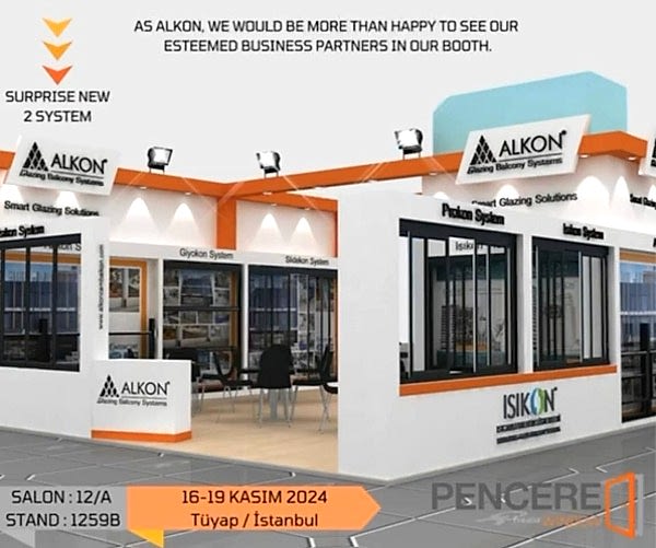 Alkon Tüyap Avrasya Pencere Fuarında Yerini Aldı